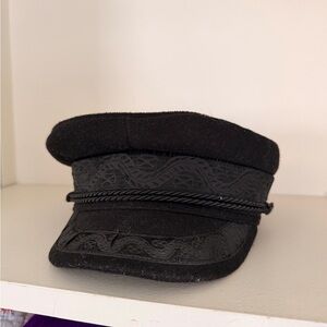 Lack Of Color Black Cap with Rope Detail